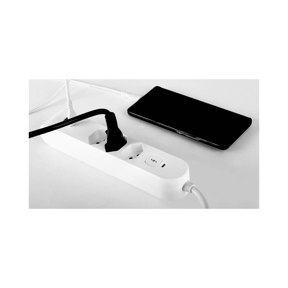 Steffen Steckdosenleiste IQ PRO, T13 Steckdosen, 1 x USB-A (18W), 1 x USB-C PD (20W), 10 A, IP20, 3 m Kabel, diverse Ausführungen