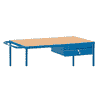 Aufpreis Fetra Anbausatz Stahlblechschublade, brilliantblau, 105 x 410 x 475 mm
