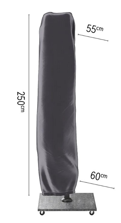 Platinum AeroCover Freiarmsonnenschirm Schutzhülle, Höhe 2500 mm, Durchmesser 550/600 mm