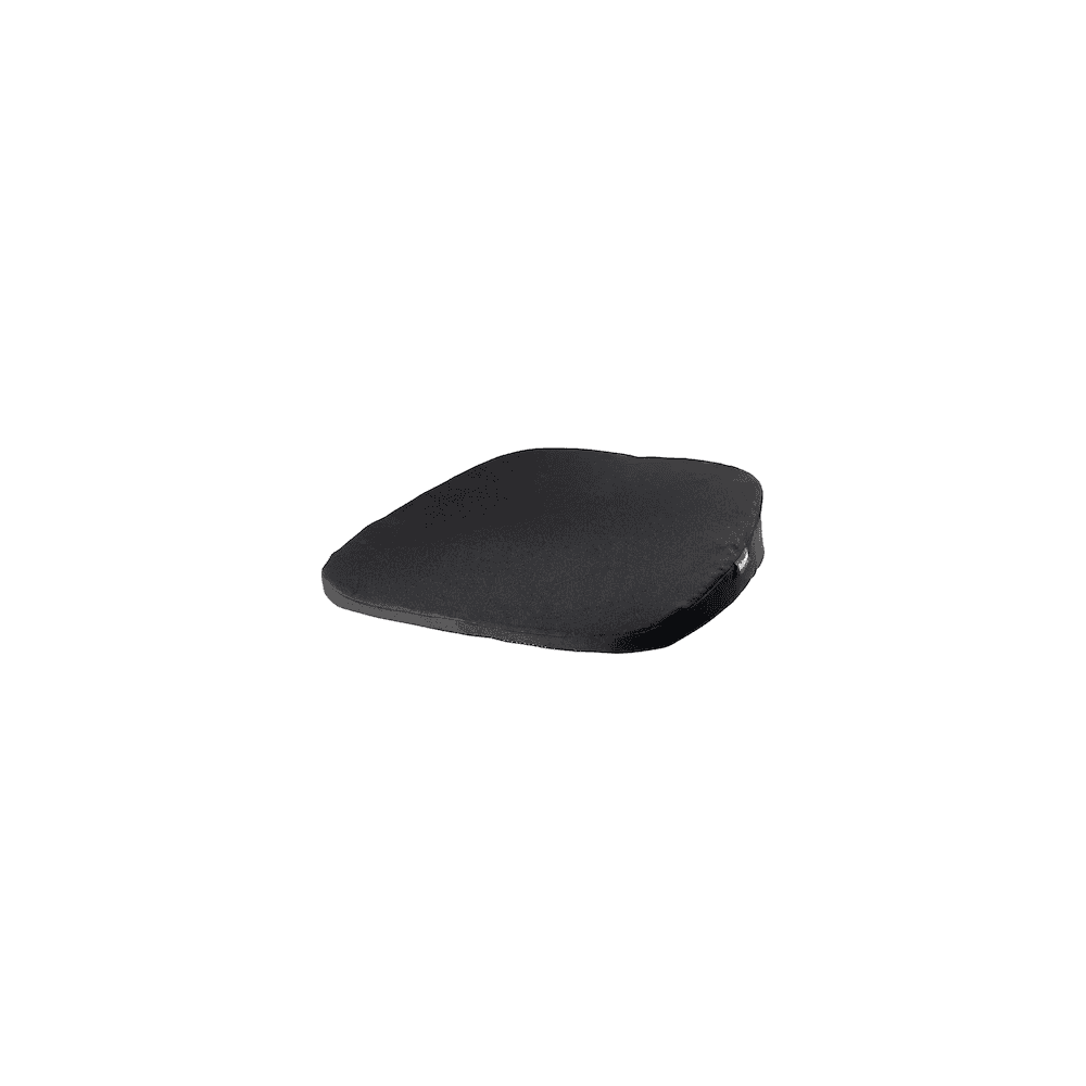 Coussin ergonomique en forme de cale pour le bureau et le télétravail, noir, L x P x H 430 x 90 × 430 mm