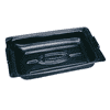 PE-Auffangschale 16 l, flach, für Ölwechsel und Werkstatt, schwarz, 800 × 460 × 100 mm