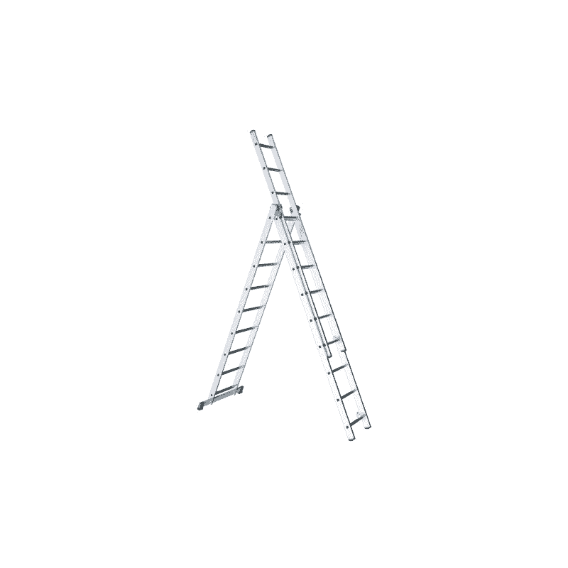 Allzweckleiter aus Aluminium 3-teilig