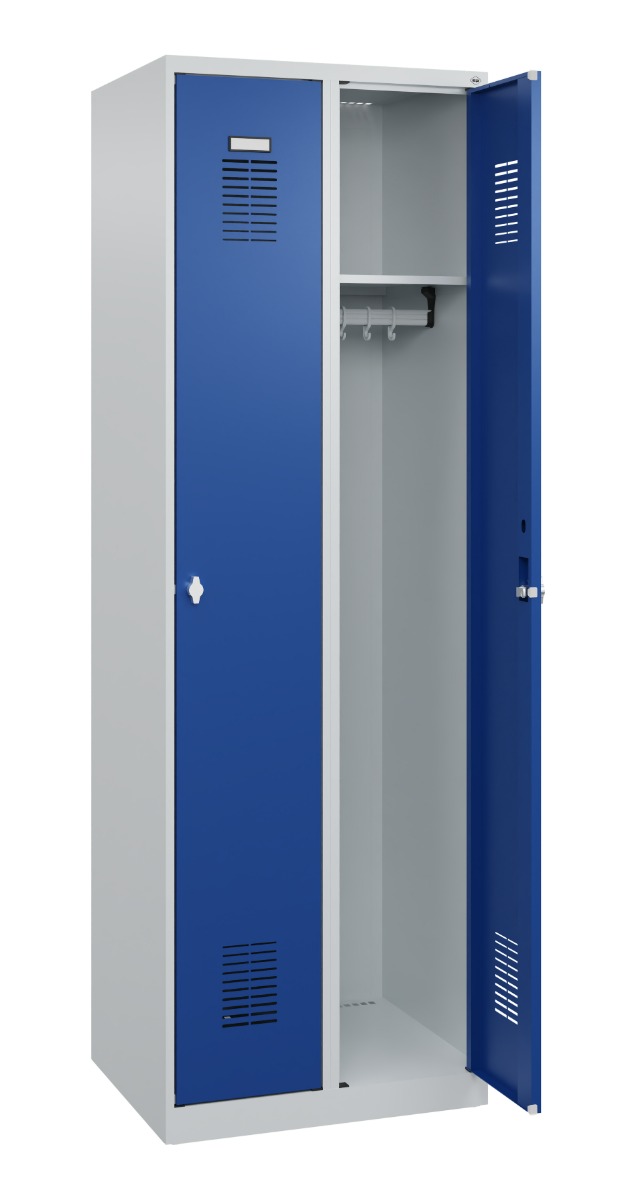 C+P Vestiaire Basis PLUS, en acier, h x l x p 1850 x 600 x 500 mm, en diverses versions