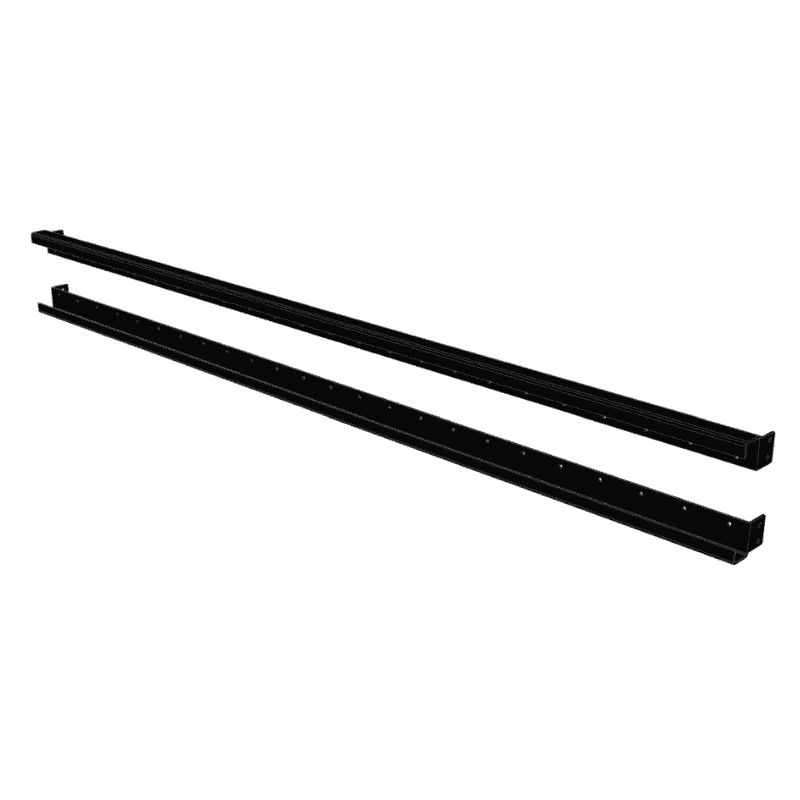 PLUS Noor Zaun aus Holz, Schwarz RAL 9005, LxBxH 1500 x 35/68 x 1780 mm