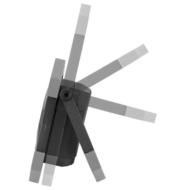 Steffen LED Akku-Arbeitsstrahler 25 W, 3'000 lm, 6500 K, 3-stufig dimmbar, IP54, schwarz/grau