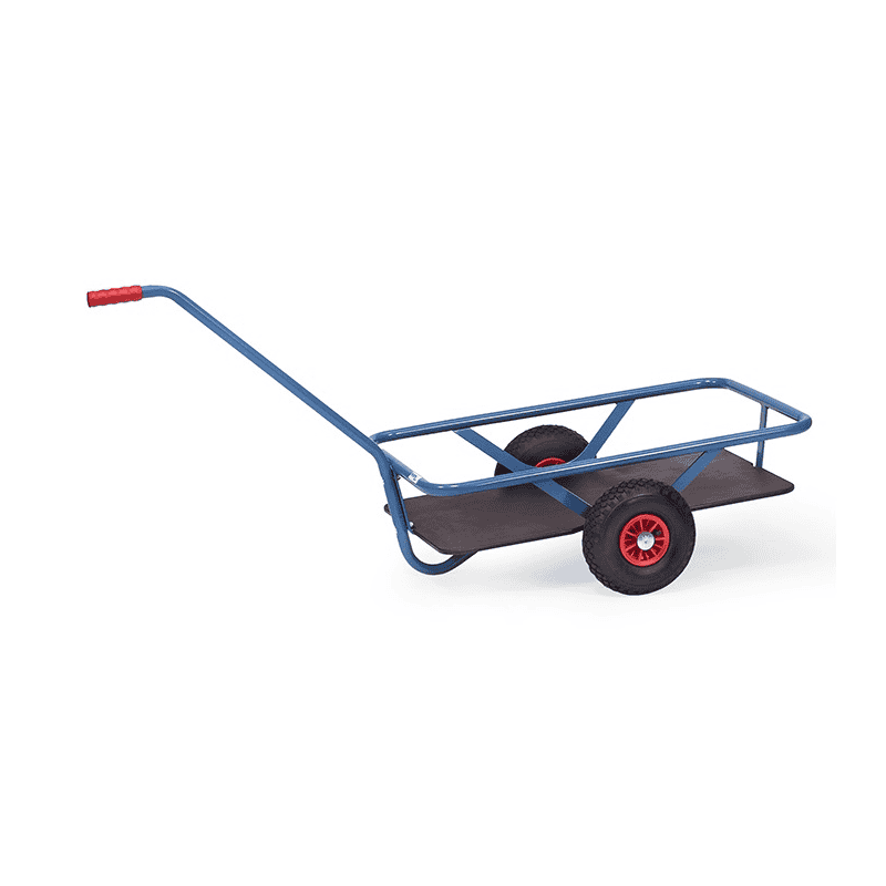 Fetra Handwagen mit wasserfestem Boden, pulverbeschichtet blau RAL 5007
