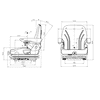 UnitedSeats MGV35 PVC, Siège ergonomique pour chariot élévateur & engin de chantier