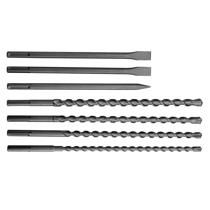 Metabo SDS-max Bohrer- / Meissel-Set "SP" im Alukoffer, 7-teilig