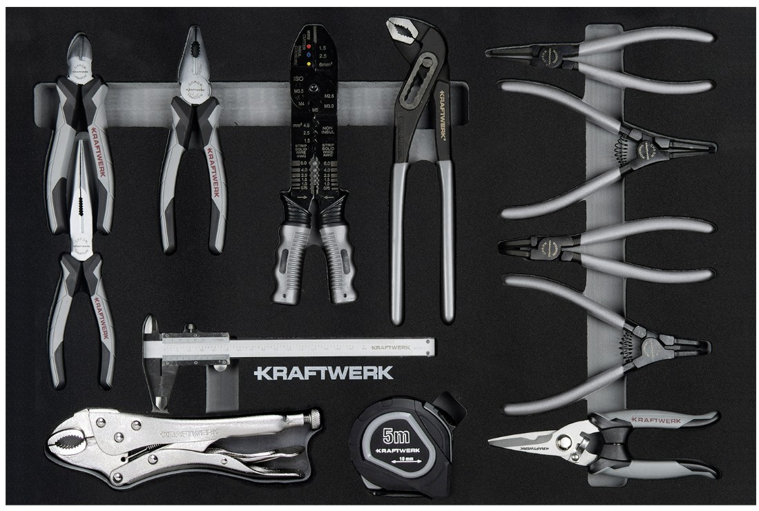 KRAFTWERK Werkstattwagen XL BT900 mit 7 Schubladen, PRO+HT, inkl. Werkzeug, 278-teilig