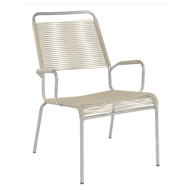 Schaffner Salon Fauteuil spaghetti RIGI avec accoudoirs, en diverses couleurs