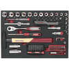 KRAFTWERK coffret à outils professionnel en aluminium, PRO LINE, outils inclus, 151 pièces