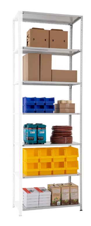 Schulte Fachbodenregal MULTIplus250 mit Eckwinkelaussteifung, beidseitig nutzbar, diverse Ausführungen