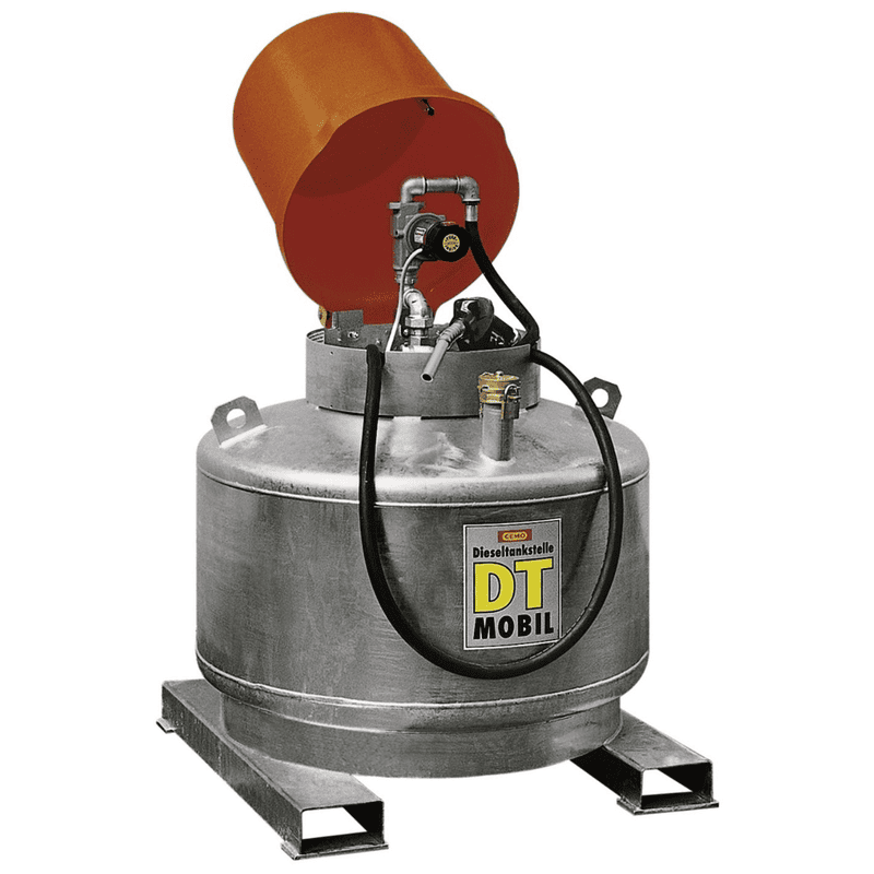 Dieseltankanlage DT-Mobil mit abschliessbarer Pumpenhaube