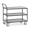 Leichter Tischwagen "GREY EDITION", mit 3 Böden aus Holz