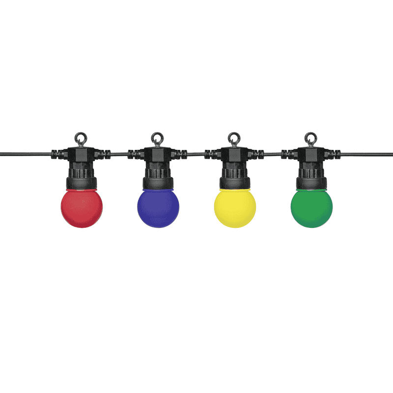 Steffen GardenLine LED Party-Lichterkette, mit Leuchtmittel - farbig, 10.5 m, 10 x 0.3 W, IP55