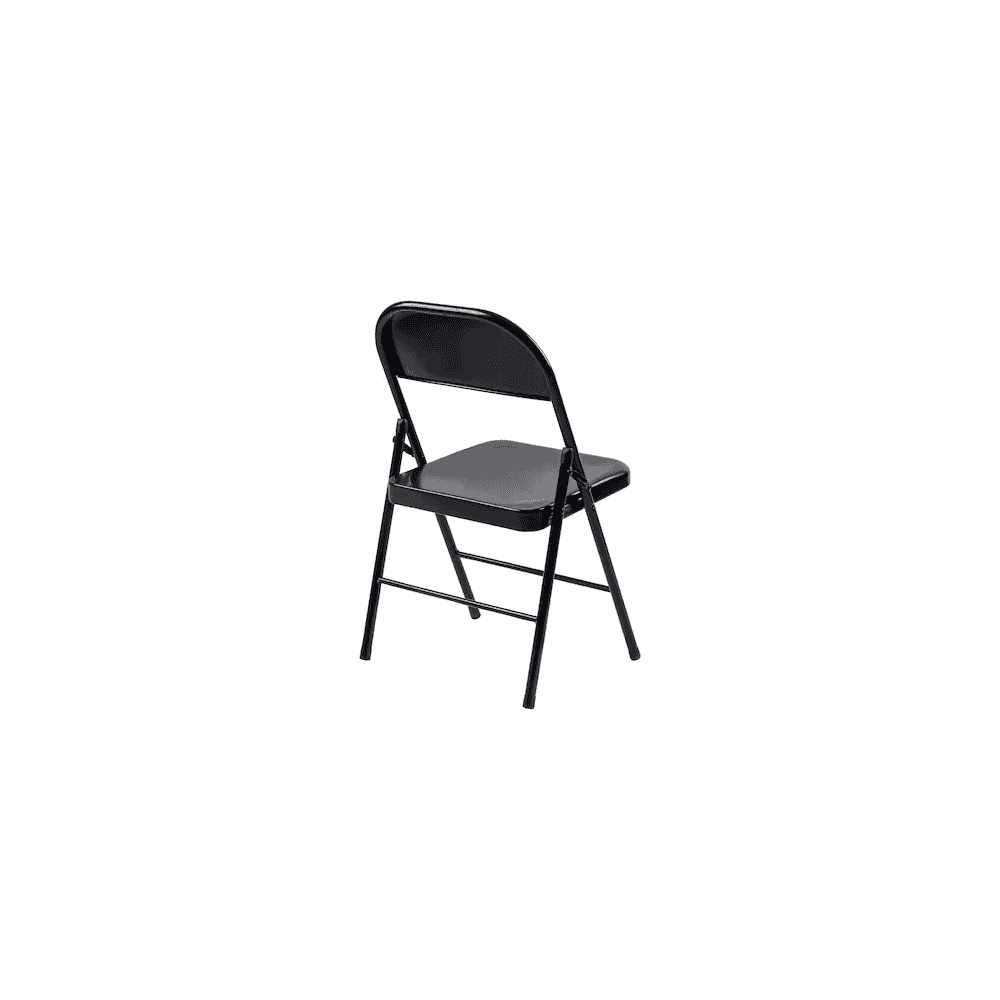 Chaise visiteur Arws F10 en métal, pliable, noire, lot de 4 pièces
