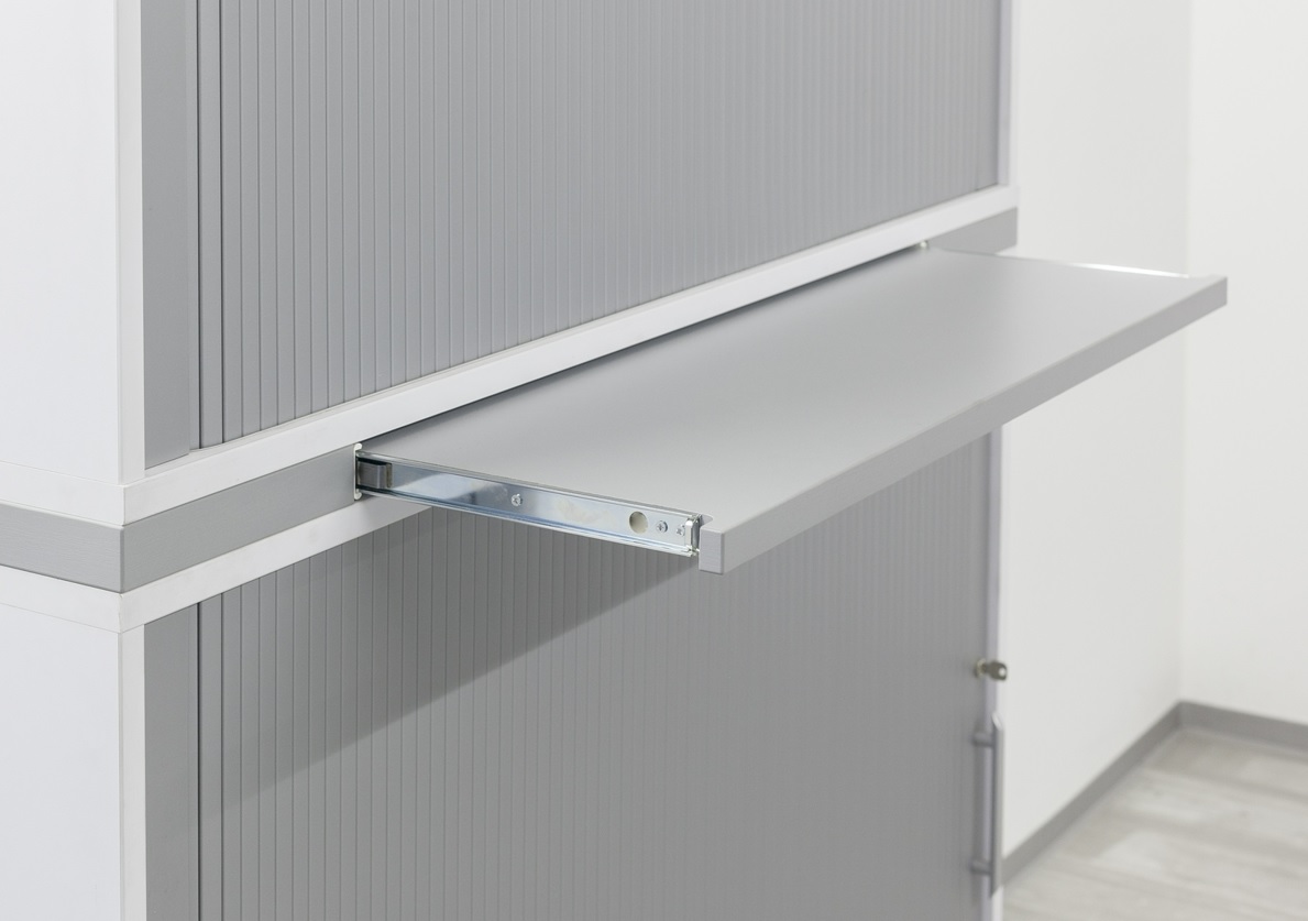 Zusätzlicher Auszugsboden, silber, 1200 x 400 x 38 mm
