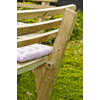 PLUS Combi-Meuble de jardin, imprégné sous pression, rond, inclus dosserets, 2370 x 2370 x 720 / 840 mm