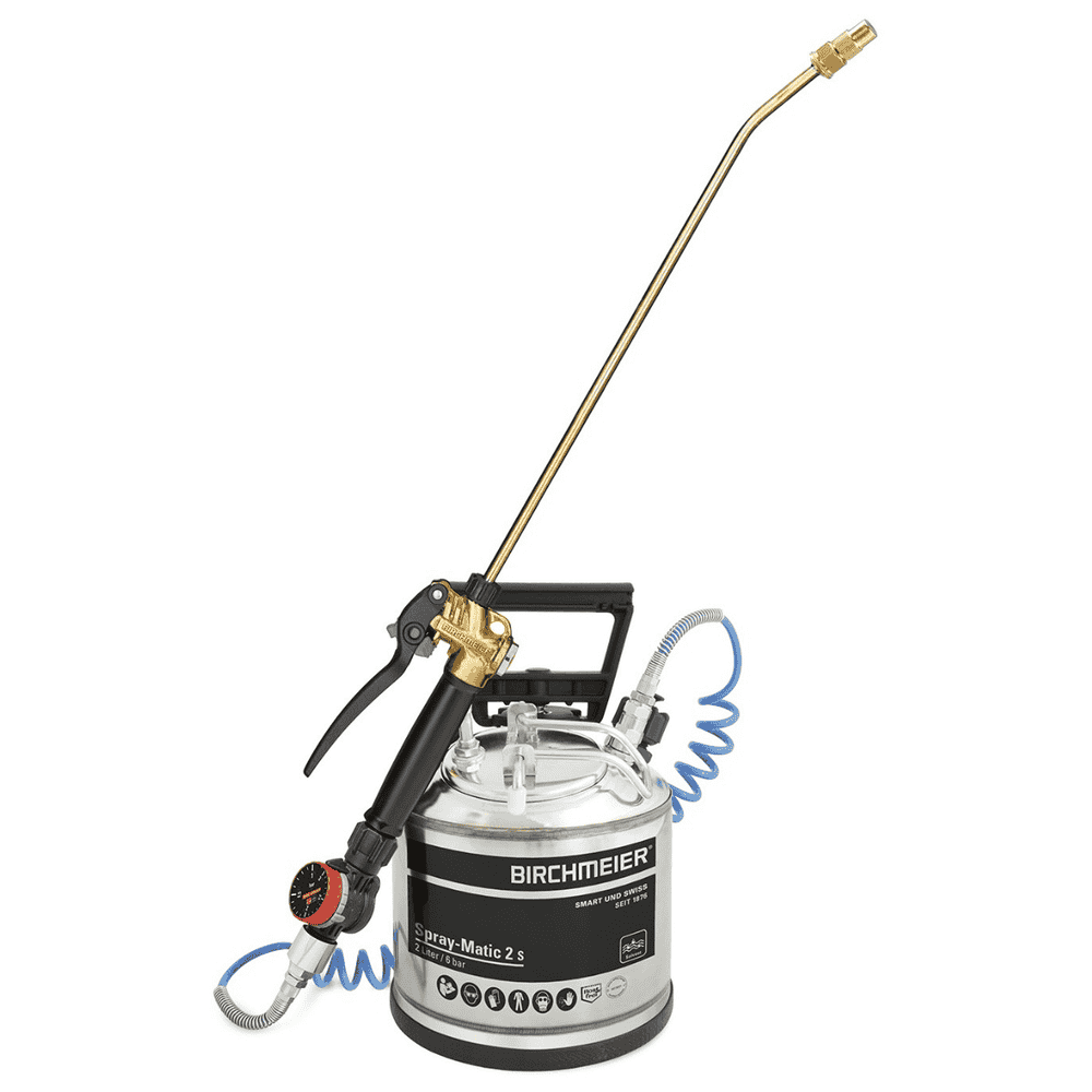 Birchmeier Pulvérisateur à pression Spray-Matic 2 S, avec raccordement à l'air comprimé et PR 3, capacité 2 l