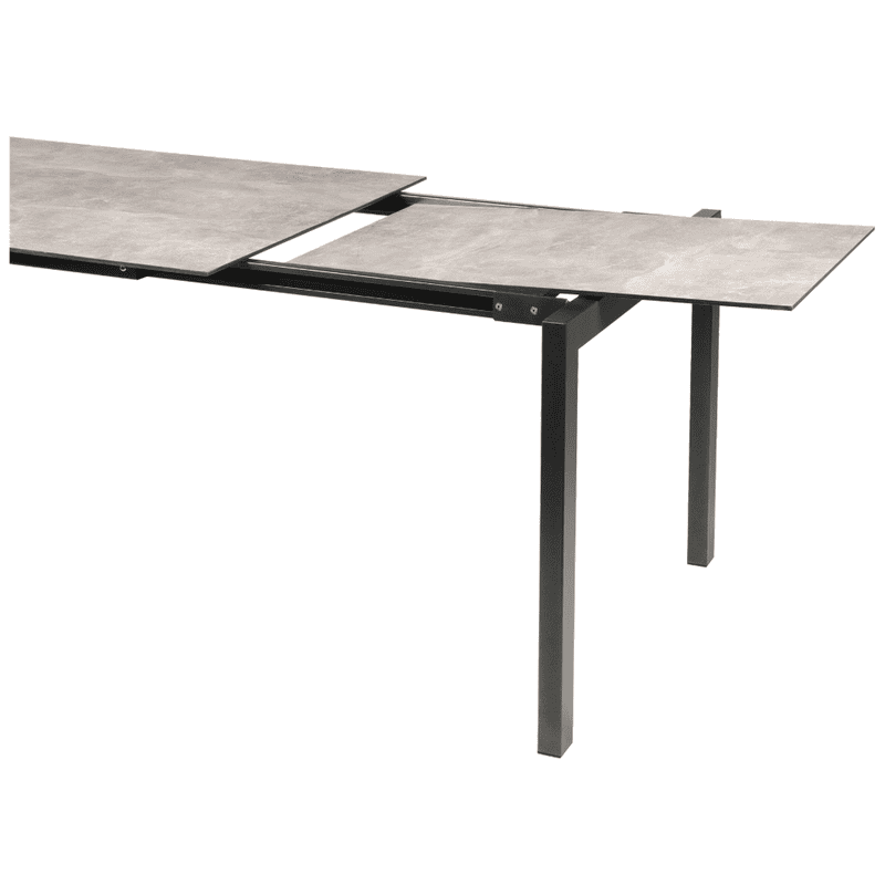 Schaffner Table de jardin LUZERN, extensible, plateau en fibre de verre, disponible en plusieurs versions