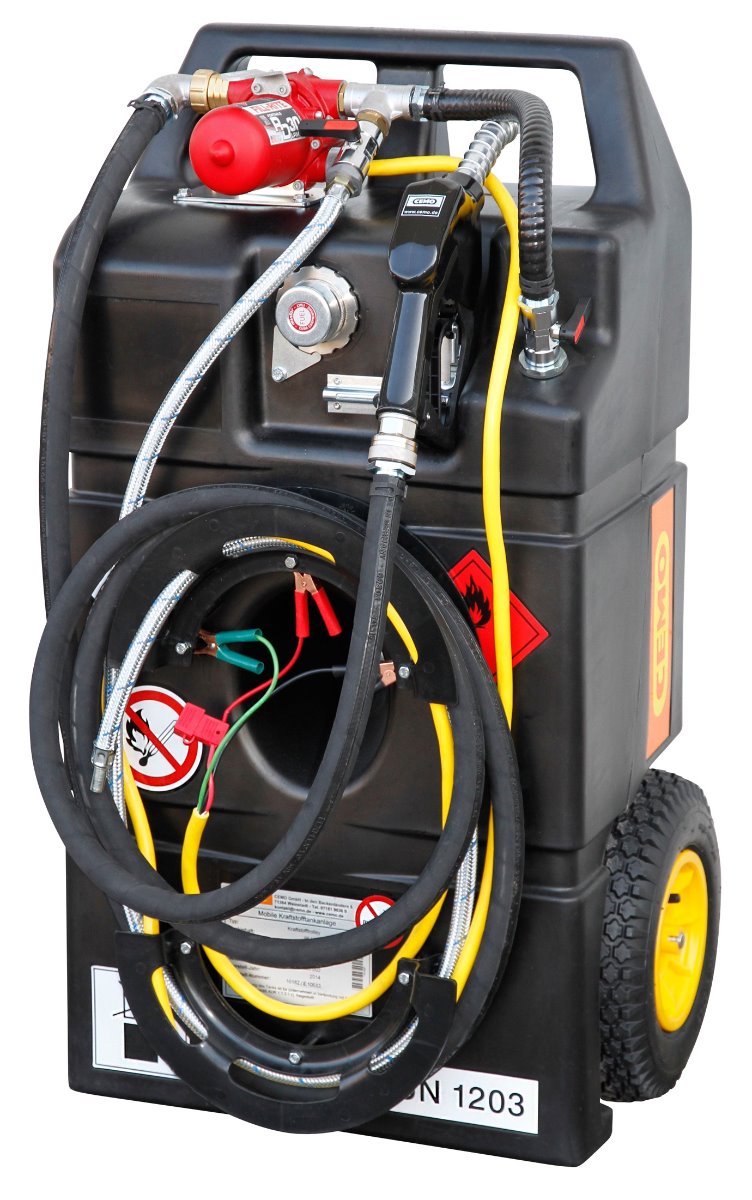 Caddy d'aspiration et de ravitaillement pour carburants, mélange 2 temps et diesel