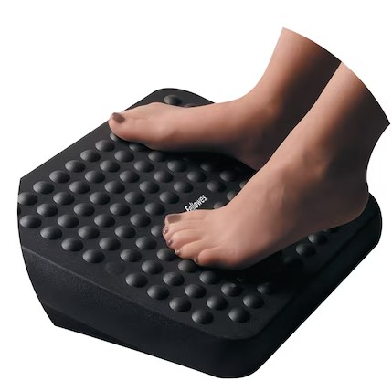 Repose-pieds standard, réglable en hauteur avec plateforme flottante, noir