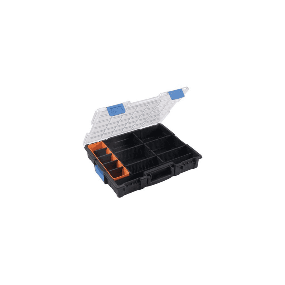 Bedrunka+Hirth Flex-Box-Kunststoff - 12 Fächer, 440 x 355 x 76 mm