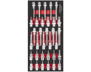 KRAFTWERK PRO LINE EVA 1/2” Steckschlüssel-Einlage, LxB 200 x 400 mm, 33-teilig