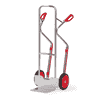 Fetra Diable en aluminium avec patins en plastique, godet standard, capacité de charge 200 kg