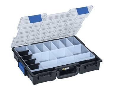 Bedrunka+Hirth Flex-Box-Kunststoff - 19 Fächer, 440 x 355 x 76 mm
