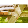 PLUS Kombi-Gartenmöbel, mit Klappsitzen, 3000 x 1550 x 710 / 450 mm