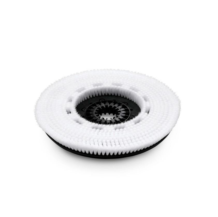 Kärcher Scheibenbürste, Zubehör zu Scheuersaugmaschine, Sehr Weich, weiss, 406 mm