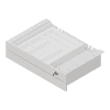 Kurze Unterbauschublade für Schreibpulte, Doppel-Schubladen, 464 x 305 x 111 mm