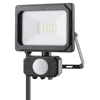 Steffen LED Aussenwandleuchte mit PIR-Bewegungsmelder 120°, schwarz, IP65