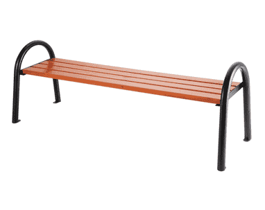 Banc de jardin Amsterdam sans dossier, 1800 x 400 mm