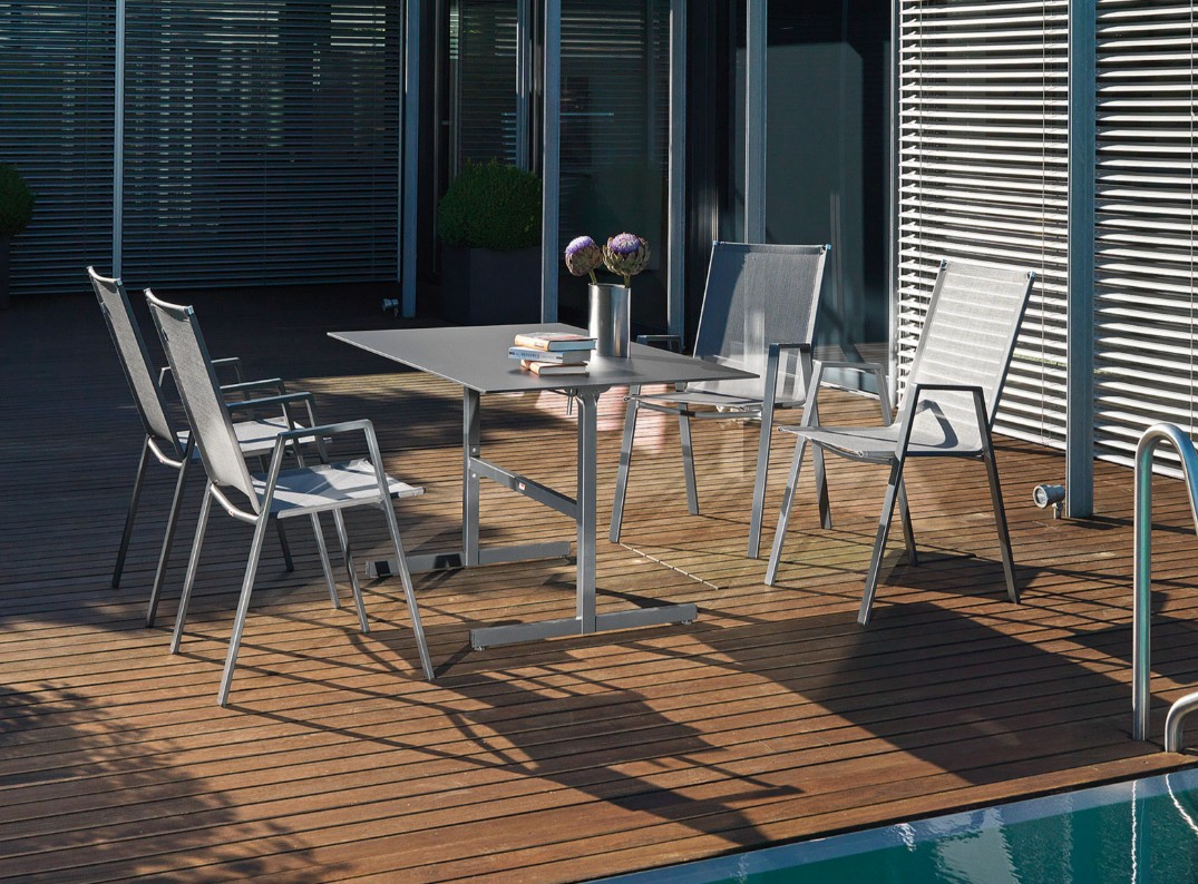 Schaffner Table de jardin BASEL, piètement en acier galvanisé, différents modèles disponibles