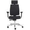 Ergonomischer Bürostuhl Calla mit Ziernaht, stufenlos höhenverstellbar, 500 x 450 mm