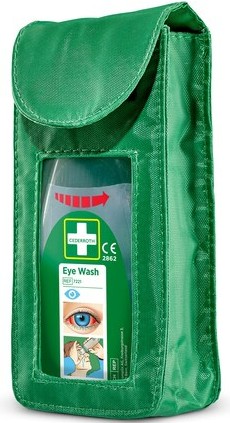 Sacoche pour rinçage oculaire, format de poche, Cederroth 720300, L x H x P 80 x 160 x 45 mm