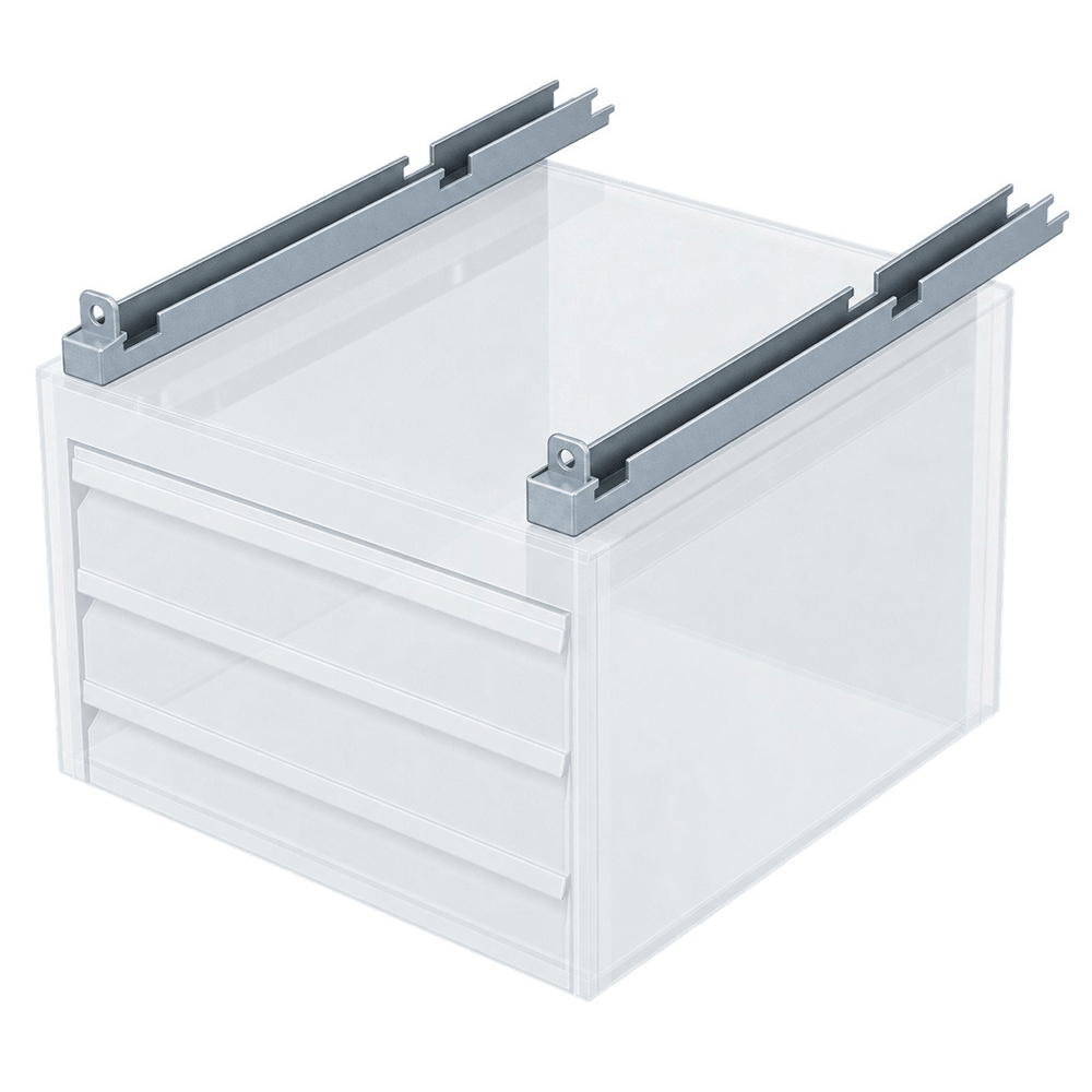 Bedrunka+Hirth Träger für Hängeschränke, für ergoliner® - Tischtiefe 600/750/900 mm