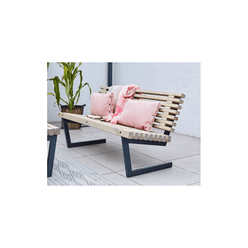 Siesta-Gartenbank, treibholzfarbe, 1380 mm
