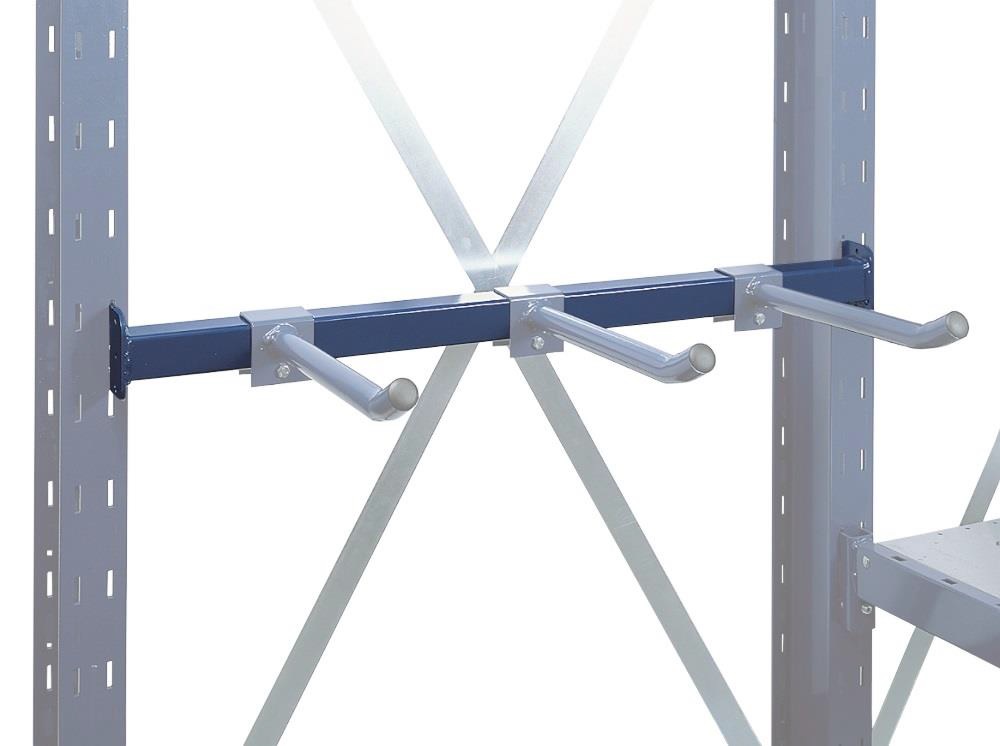 Accessoire Rail de support pour bras tubulaires pour rayonnages cantilever LIGHT & MEDIUM