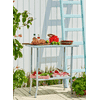 PLUS Table de jardinage en acier galvanisé à chaud, L x L x H 750 x 450 x 800 mm
