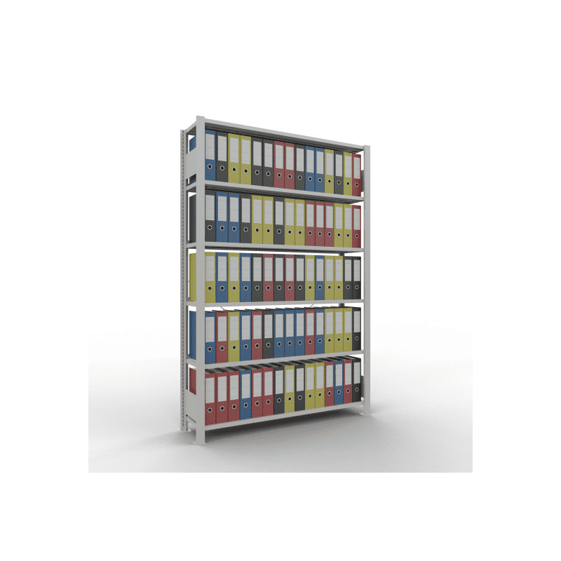 Schulte Büro- und Archivregale Stecksystem MULTIplus85, einseitig nutzbar