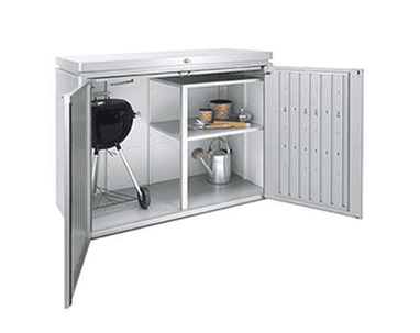 Biohort Zwischenboden HighBoard 160, silber-metallic, 4-teilig