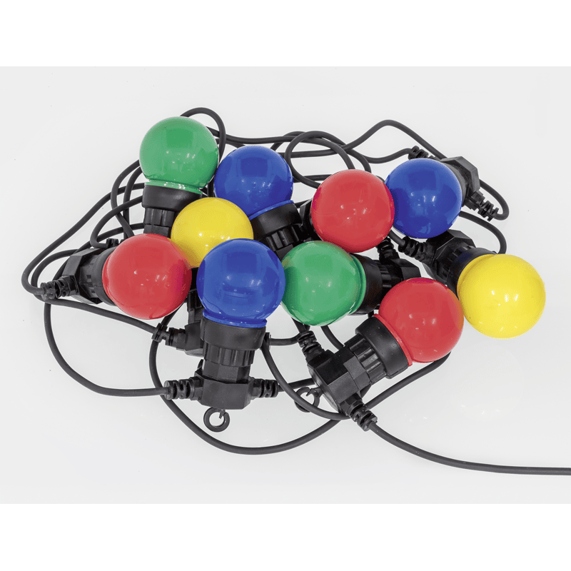 Steffen GardenLine LED Party-Lichterkette, mit Leuchtmittel - farbig, 10.5 m, 10 x 0.3 W, IP55