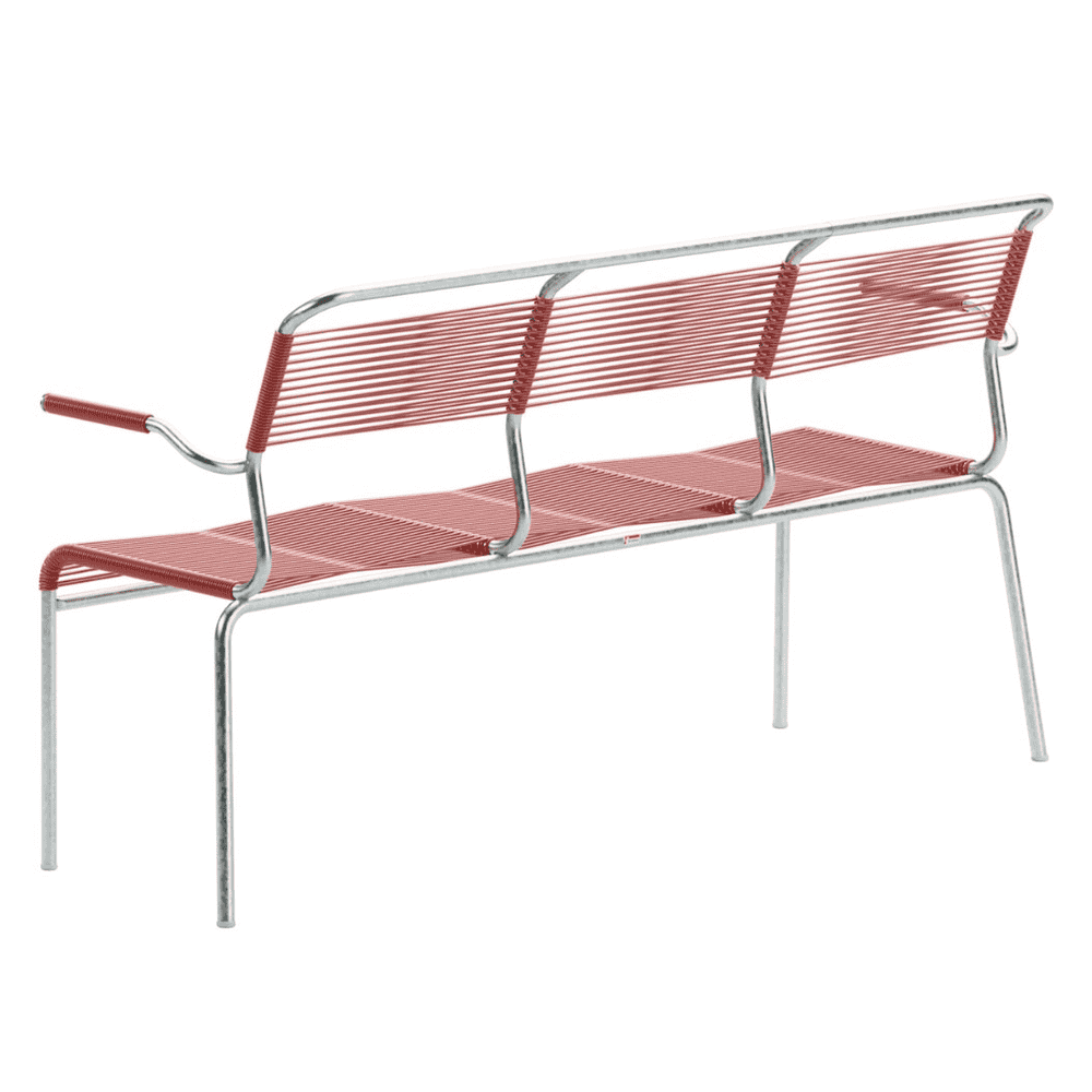 Schaffner Canapé 3 places Säntis avec accoudoirs, L x P x H 1660 x 580 x 860 mm, disponible en plusieurs versions