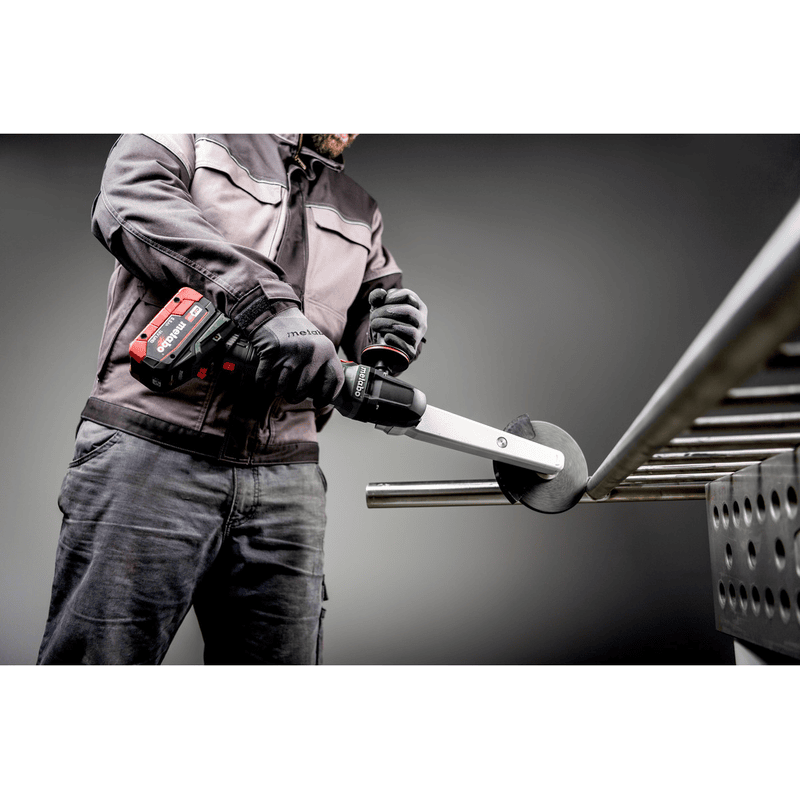 Metabo Meuleuse pour soudures d'angle à batterie KNSVB 18 LTX BL 150, 18 V (Solo), avec metaBOX 185 XL