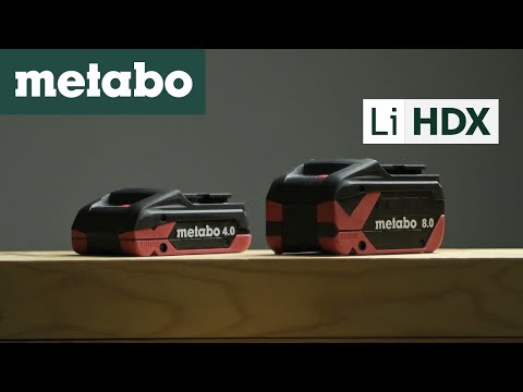 Metabo Basis-Set, 2 x Akkus 18 V LiHDX 8.0 Ah, Ladegerät ASC 290 und metaBOX 145