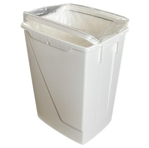 Sackhalter, Zubehör zu Offener Abfalleimer aus Kunststoff 50L, weiss