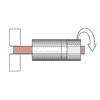 KRAFTWERK PRO LINE Bolzenausdreher-Satz, 4-teilig, Kunststoffkoffer, BxTxH 221 × 123 × 45 mm
